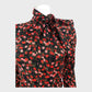 Branded Red Floral Midi Dress - Size 8