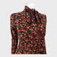 Branded Red Floral Midi Dress - Size 8