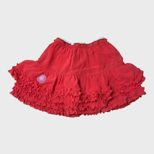 Pink Frill Ruffle Skirt