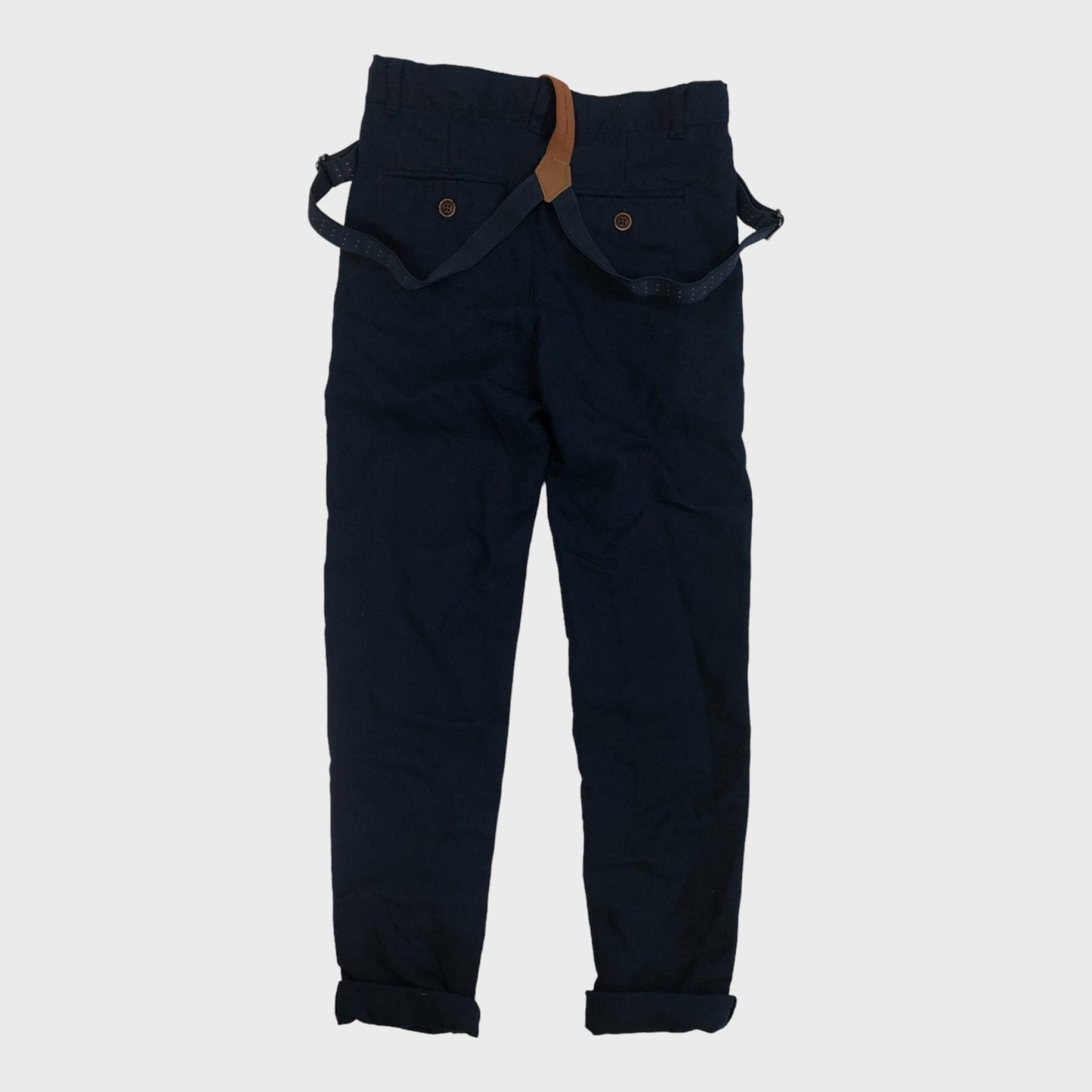 Kid's Navy Trousers with Braces