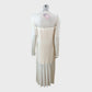 Branded Cream Knitted Maxi Dress - Size 18