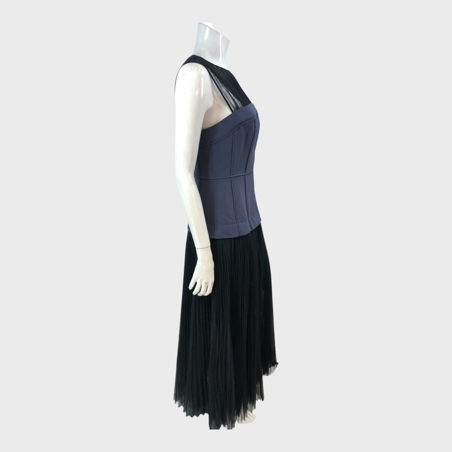 Branded Navy Tulle Dress - Size 8