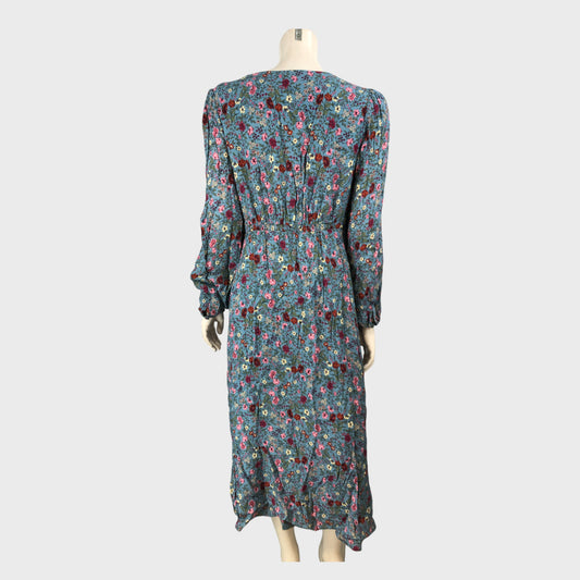 Branded Blue Lois Tie Back Tea Dress