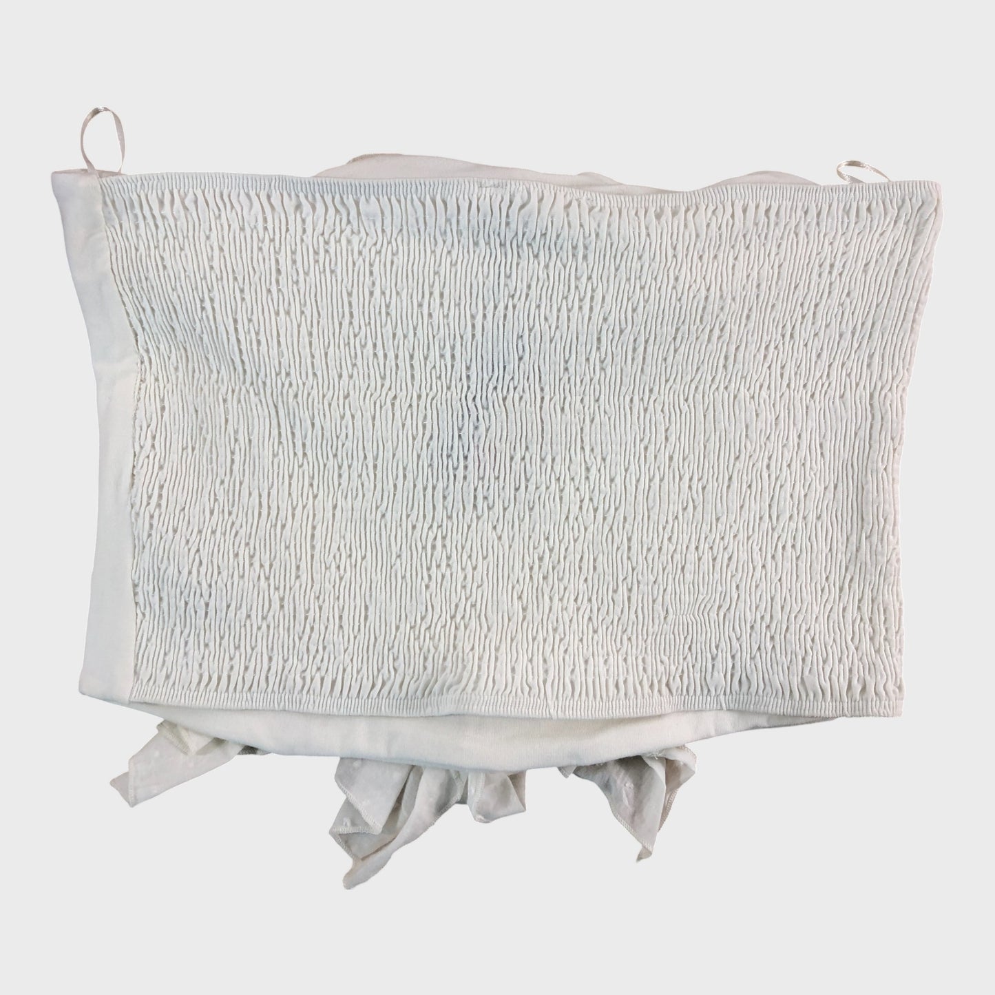 RIVER ISLAND ruffle bandeau top Cream UK 16