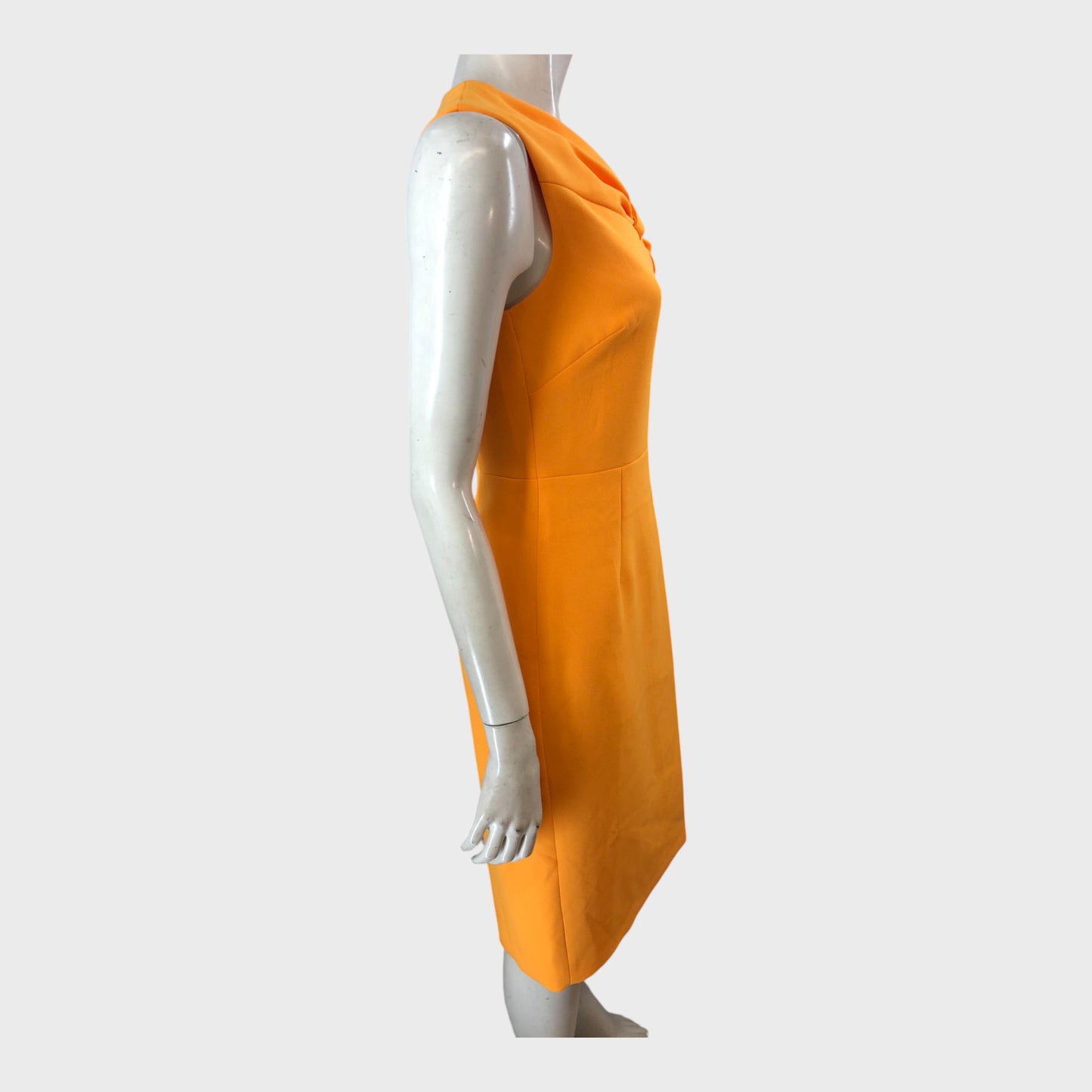 Branded Tangerine Fitted Dress - Size 10