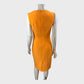 Branded Tangerine Fitted Dress - Size 10