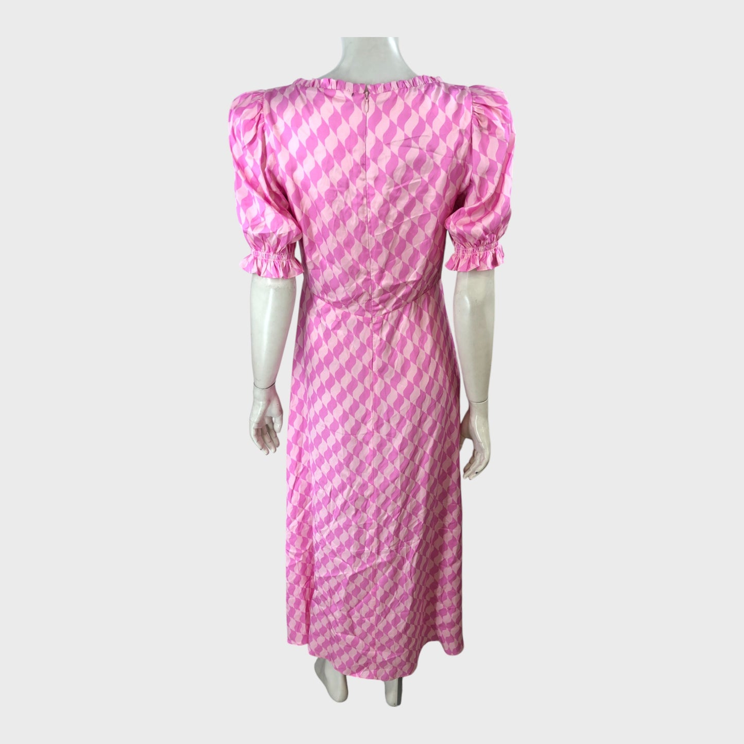 Kitri Pink Midi Dress - Size 8