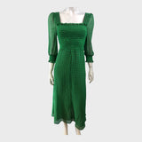Branded Green Gingham Dress - Size 6