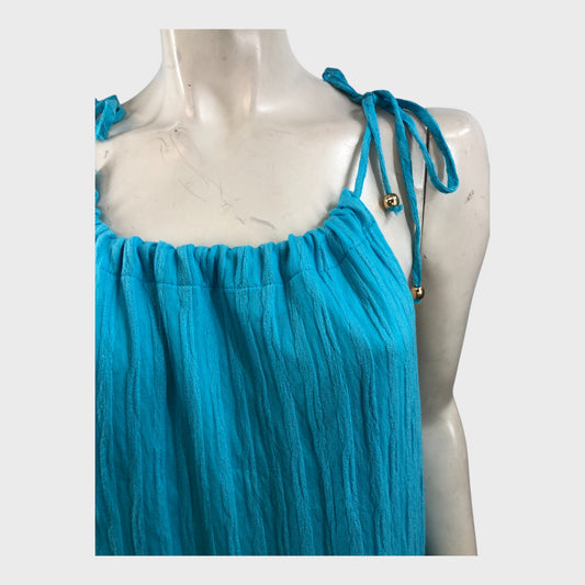 Branded Turquoise Maxi Dress - Size 16