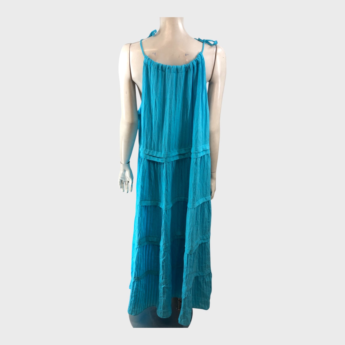 Branded Turquoise Maxi Dress - Size 16