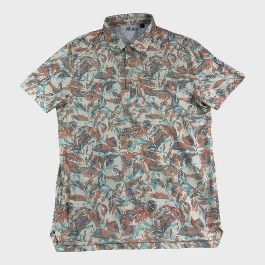 Lyle & Scott Printed Polo Shirt - Size Medium