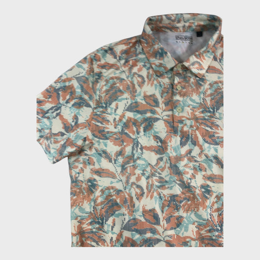 Lyle & Scott Printed Polo Shirt - Size Medium