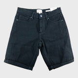 RIVER ISLAND Men's black slim denim shorts W 28