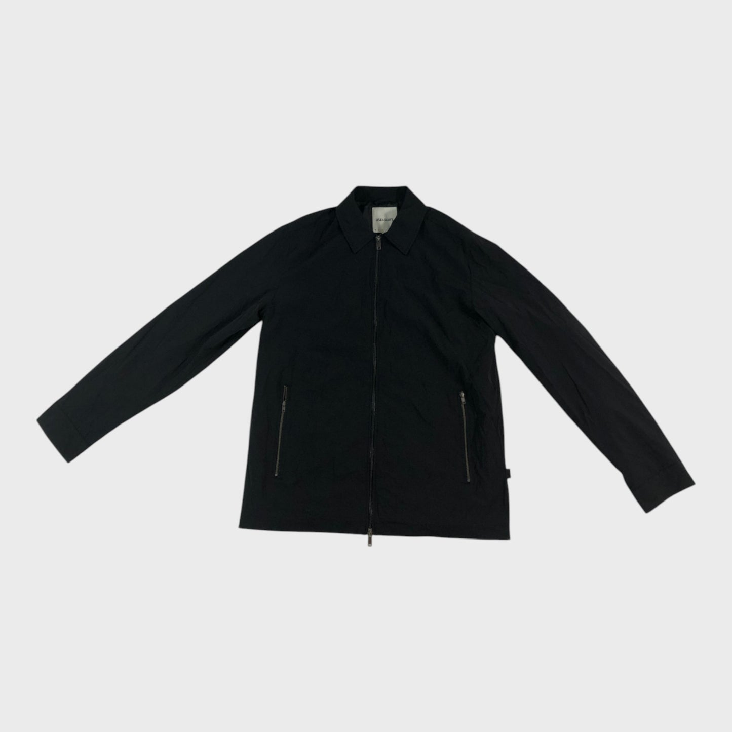 Lyle & Scott Black Jacket - Size Medium