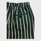 Branded Green Petite Stripe Trousers - Size 10
