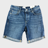 RIVER ISLAND Blue Denim Slim Shorts W26