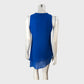 Branded Blue Asymmetric Zip Top - Size 6
