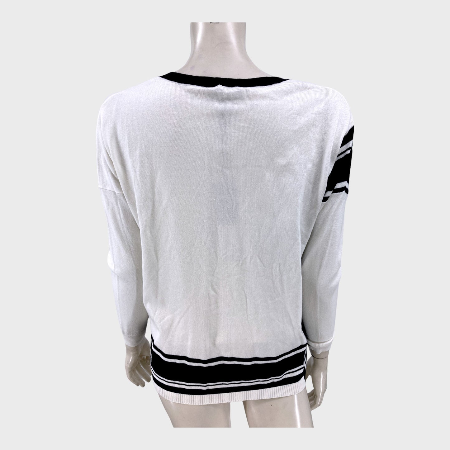 Branded Ivory Graphic Jumper