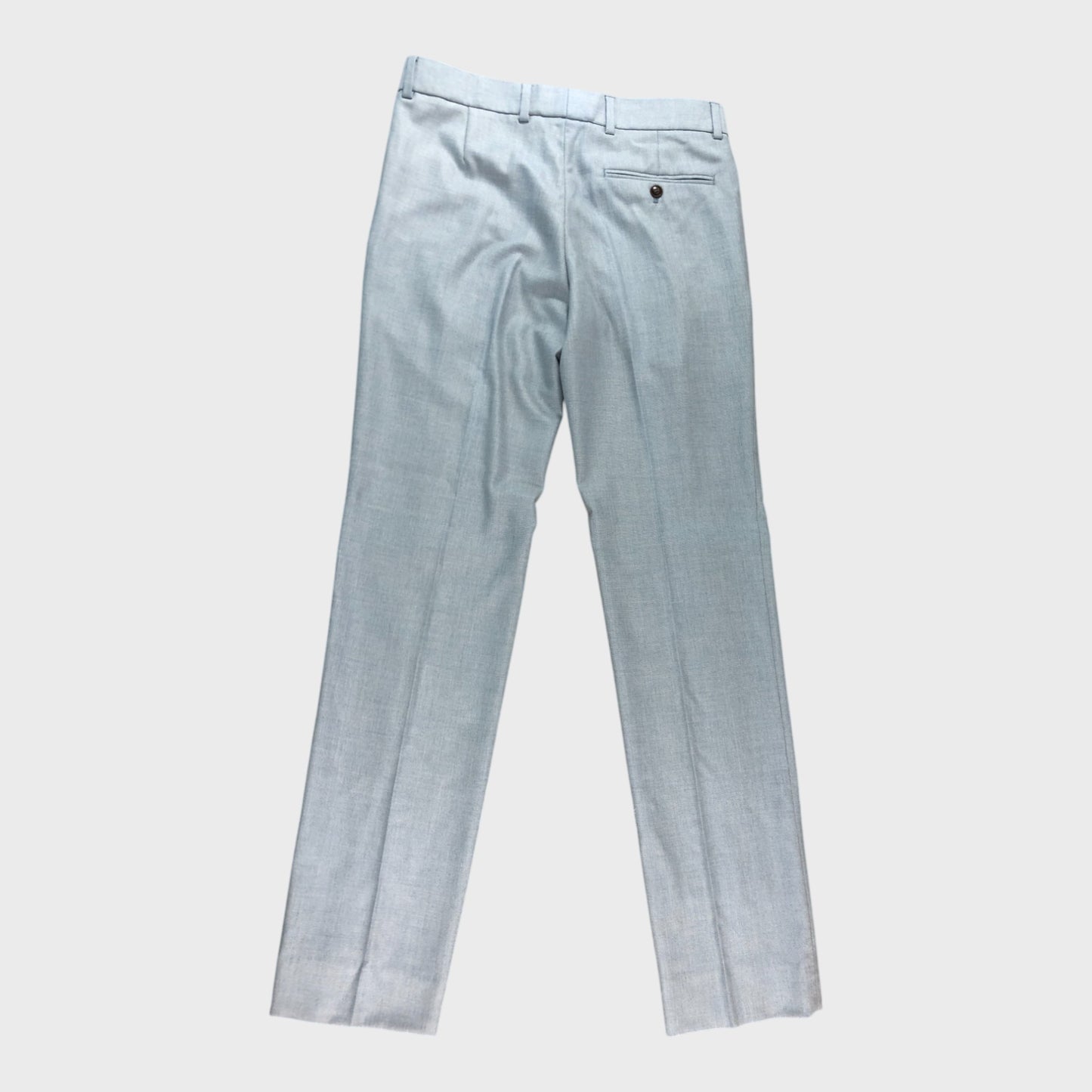 ANTIQUE ROGUE Smart Trousers Men’s Powder Blue Polyester Viscose Blend