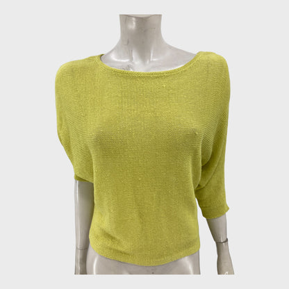 Branded Lime Green Batwing Top