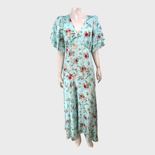 Kitri Blue Cherub Maxi Dress - Size 8