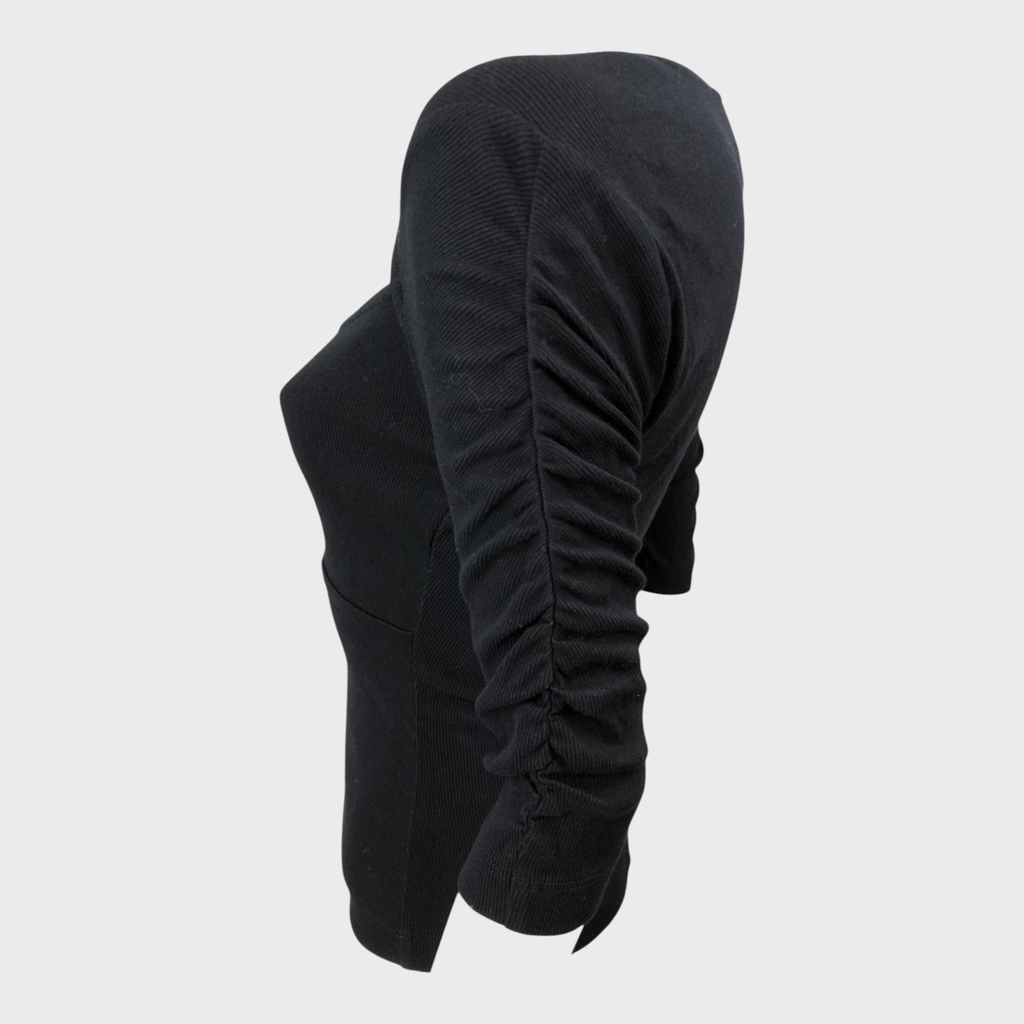 Branded Black Sweetheart Neck Top - Size 8
