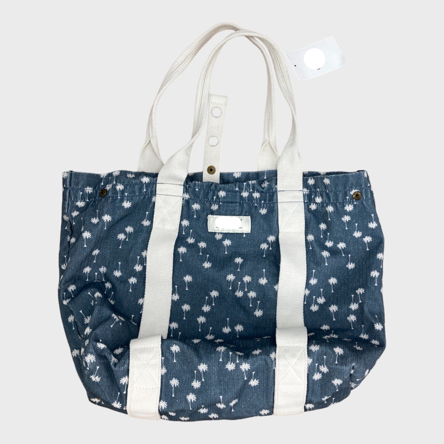 Branded Blue Palm Tree Beach Bag