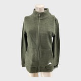 Branded Green Zip Up Sweatshirt