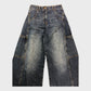 Branded Baggy Jeans - Size 8