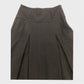 Branded Black Pleated Midi Skirt - Size 8