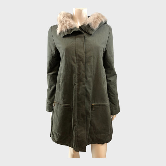 Branded Khaki Parka - Size 10