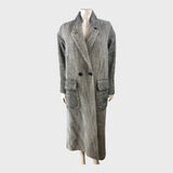 Branded Herringbone Coat - Size 12
