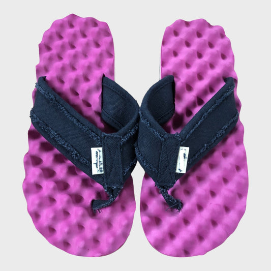 Purple and Blue 3D Sole Flip Flops