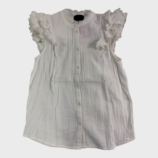 Branded White Cheesecloth Top - Size 6