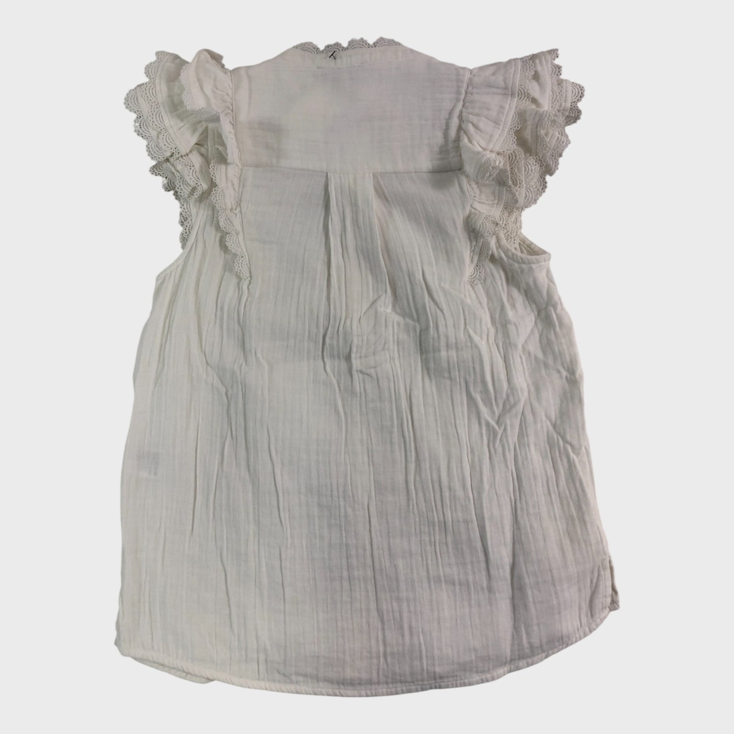 Branded White Cheesecloth Top - Size 6
