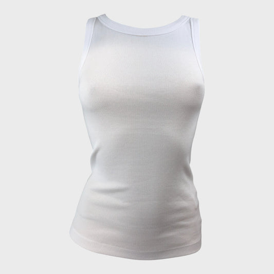 Branded White Vest - Size 8