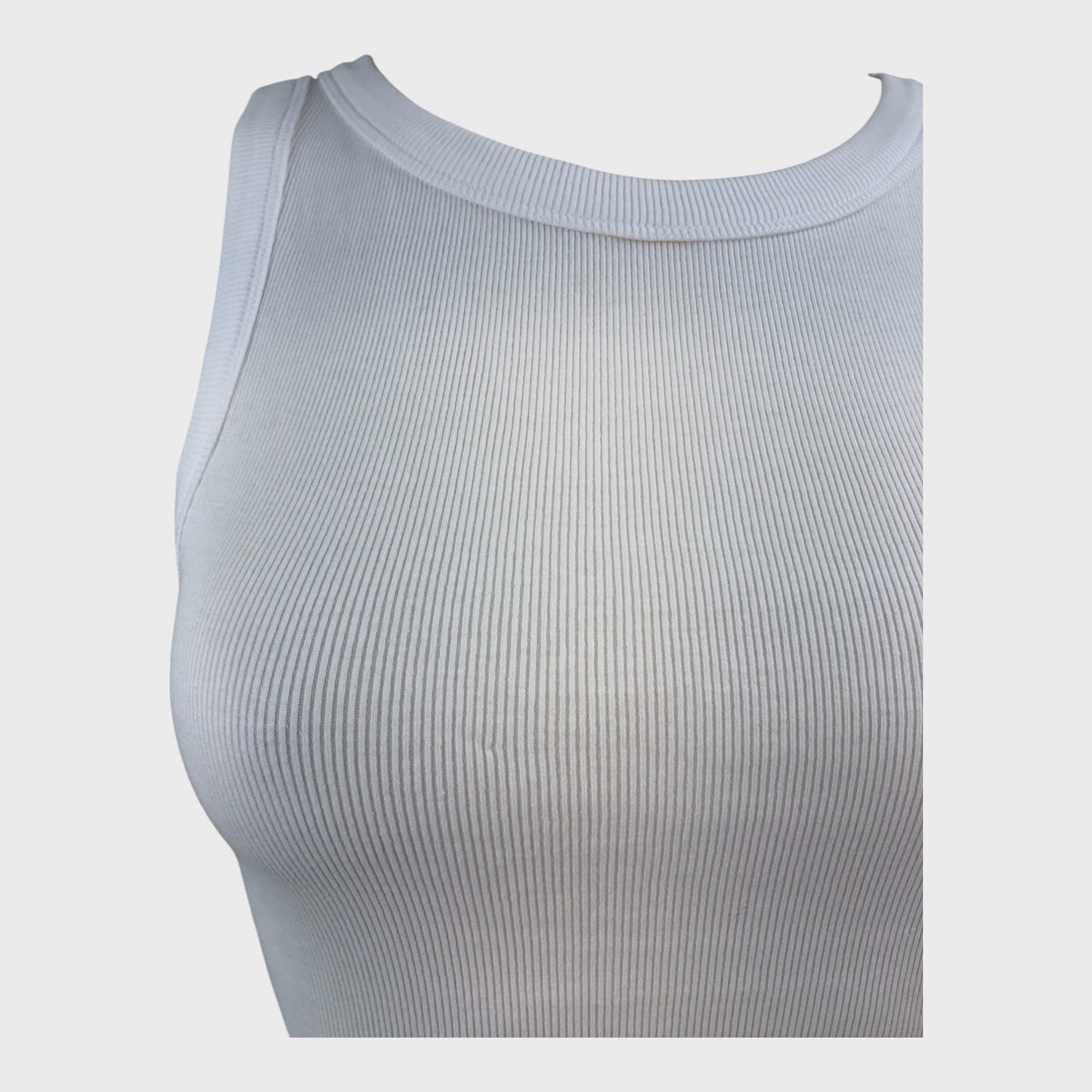 Branded White Vest - Size 8