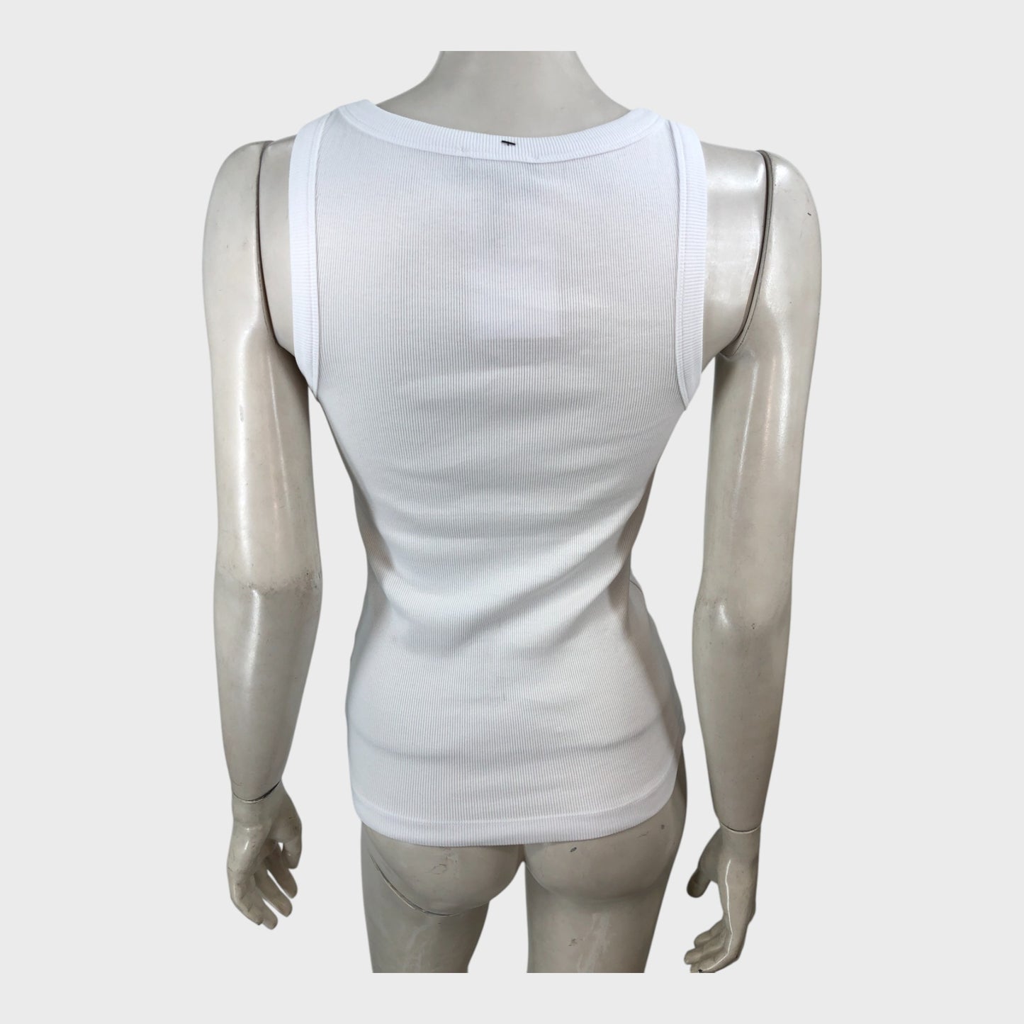 Branded White Vest - Size 8