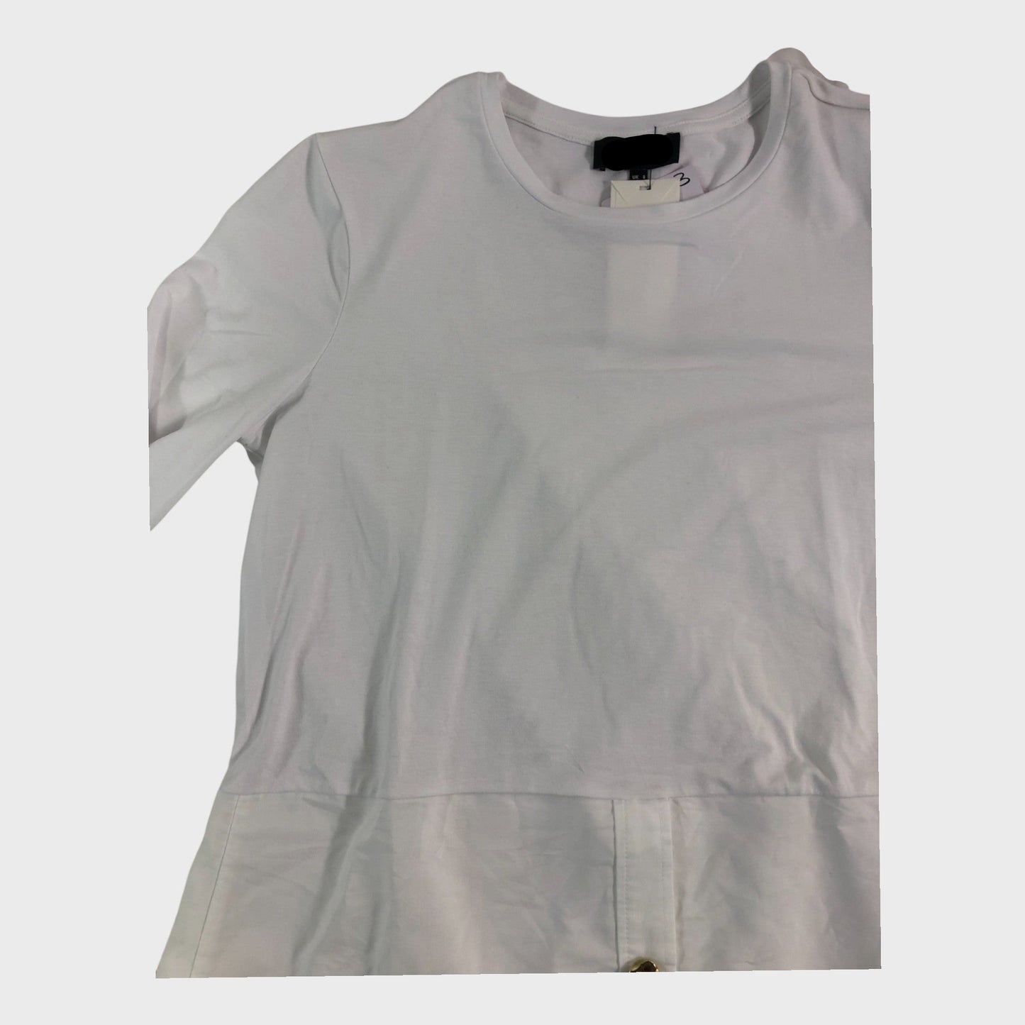 Branded White Layering Shirt - Size 8