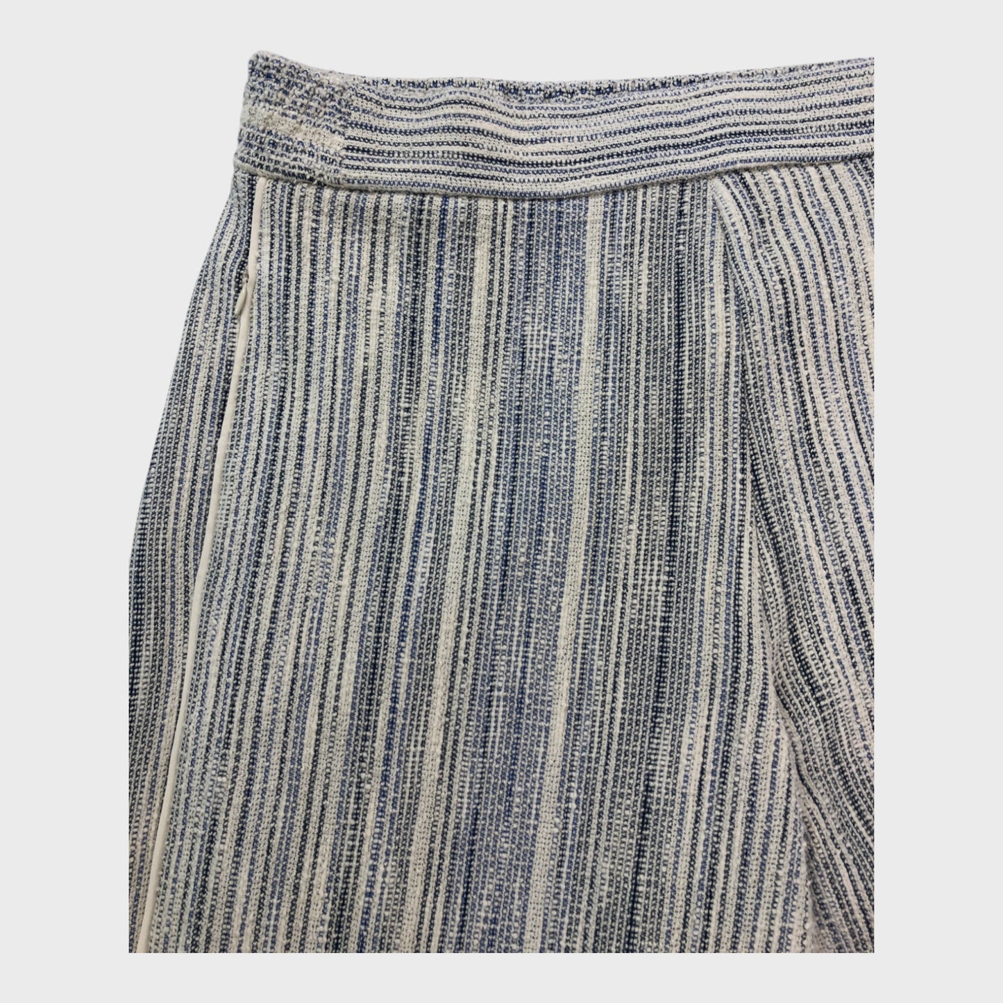 Branded Jacquard Wide Leg Trousers - Size 14