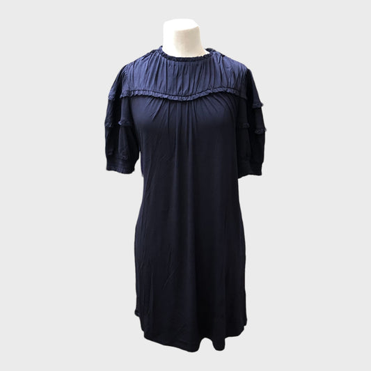 Branded Short Sleeved Midi Dress