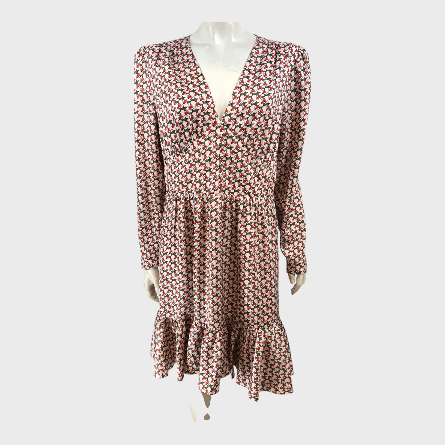 Branded Tulip Print Dress - Size 16
