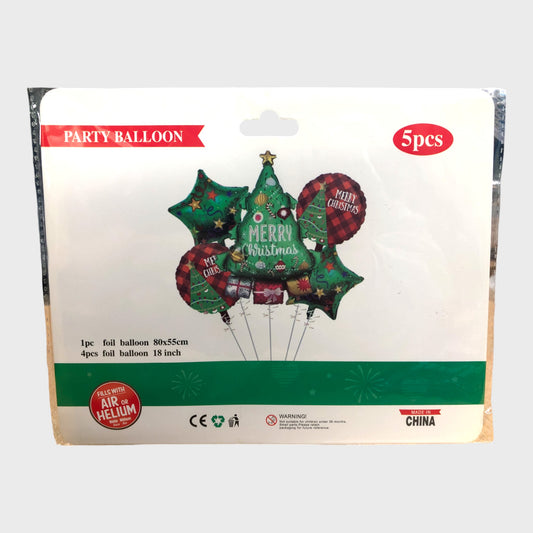 5pcs Christmas Balloon Set