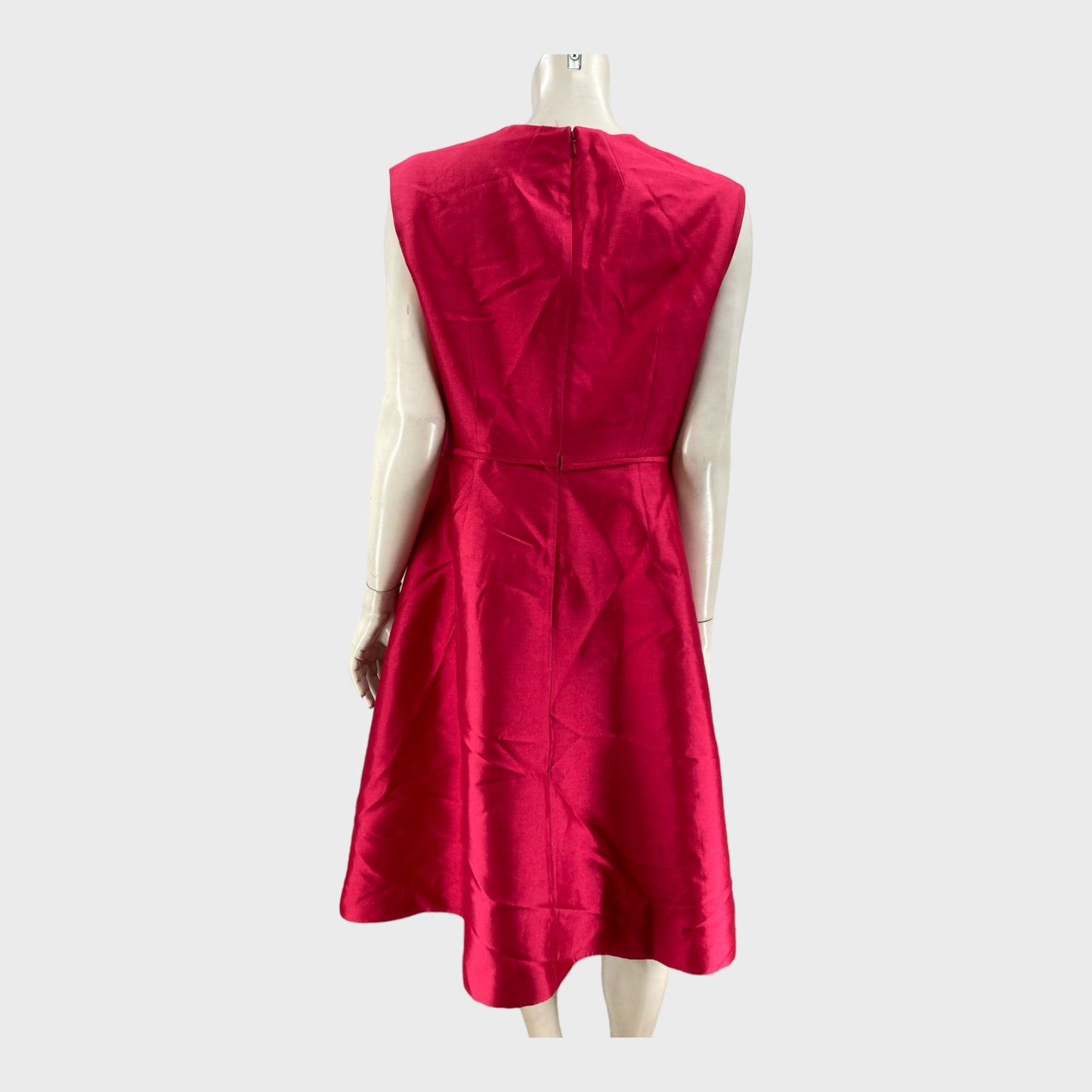 Branded Fuchsia Fit and Flare Dress