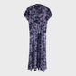 Branded Purple Floral Print Dress - Size 8