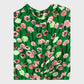 Branded Green Flower Print Dress - Size 8