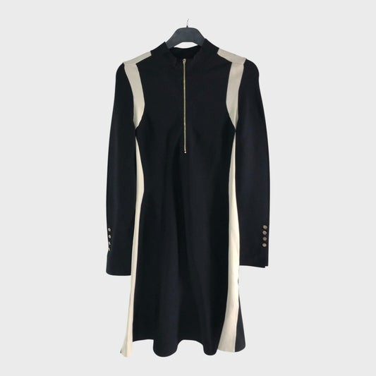 Branded Black Jersey Dress - Size 8