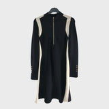 Branded Black Jersey Dress - Size 8