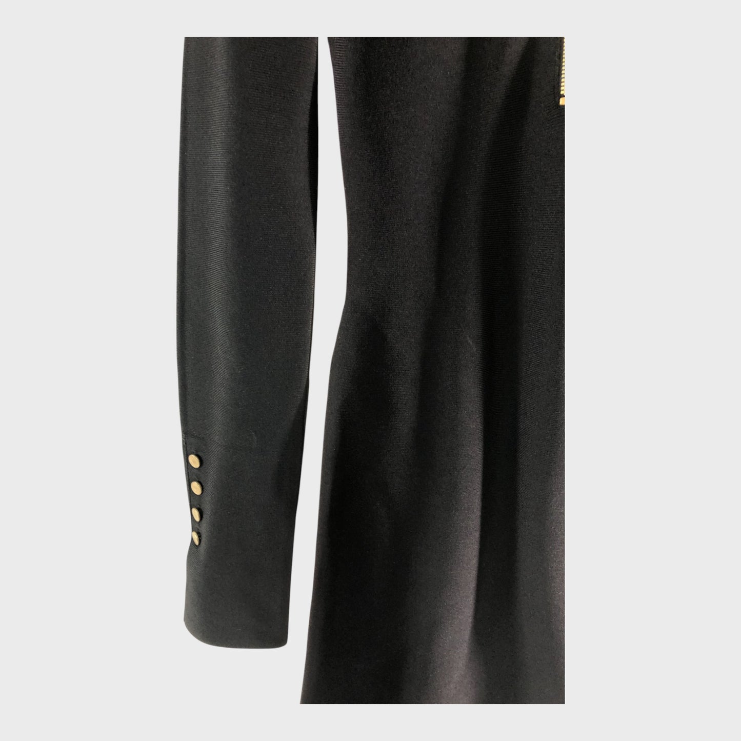 Branded Black Jersey Dress - Size 8