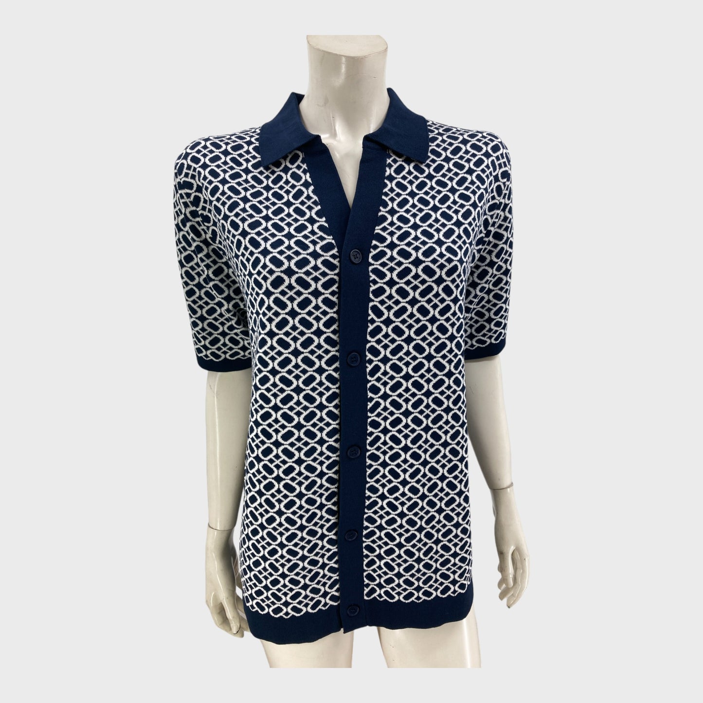 Raith Navy Knitted Shirt